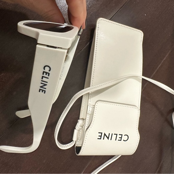 Celine white sunglasses